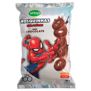 Rosquinha Vitao Homem Aranha Sem Glúten Chocolate 60g