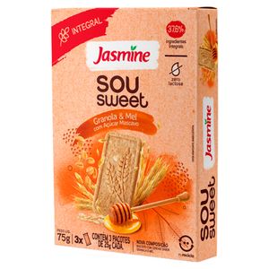 Biscoito Integral Jasmine Sou Sweet Granola e Mel 75g