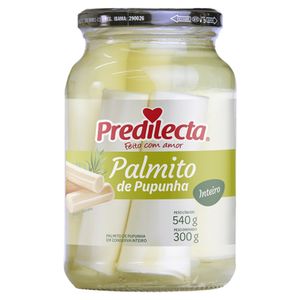 Palmito Pupunha Predilecta Inteiro Vidro 300g