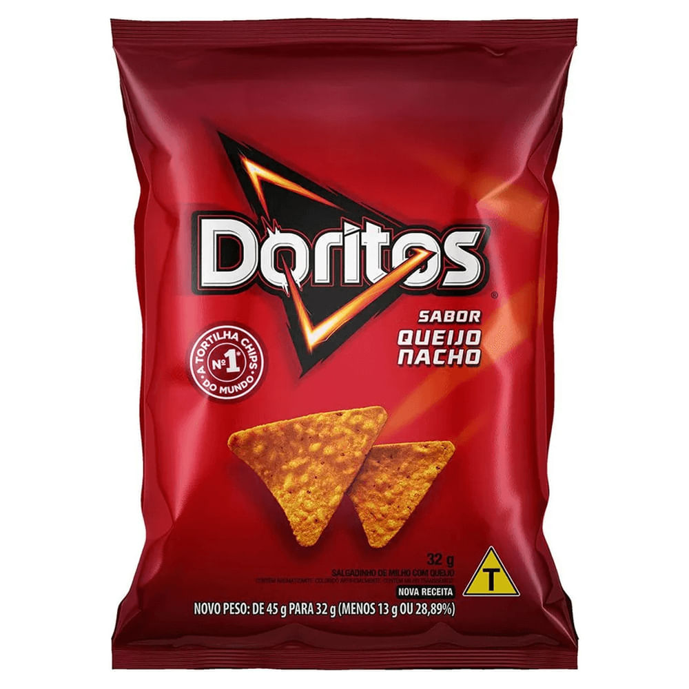 Salgadinho Doritos Queijo Nacho 32g - Supermercado Coop