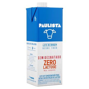 Leite Paulista Zero Lactose Semidesnatado Tetra Pak 1L