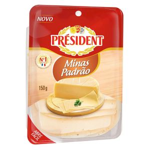 Queijo Minas Padrão Président Fatiado 120g