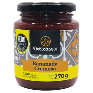 Bananada Cremosa Delicássis Zero Açúcar Vidro 270g