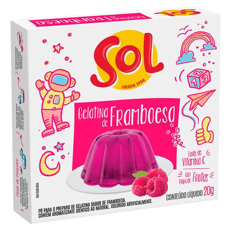 Gelatina-Sol-Framboesa-20g