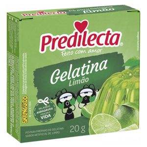 Gelatina Predilecta Limão 20g