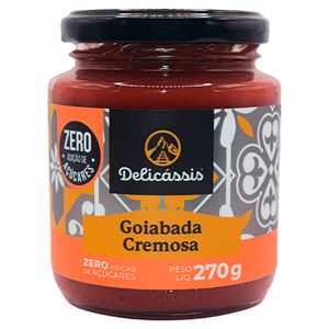 Goiabada Cremosa Delicássis Zero Açúcar Vidro 270g