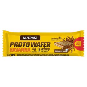 Barra de Proteína Nutrata Proto Wafer Havanna Doce de Leite 30g