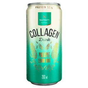 Suplemento Alimentar Nutrify Collagen Drink Abacaxi, Limão e Menta Lata 260ml