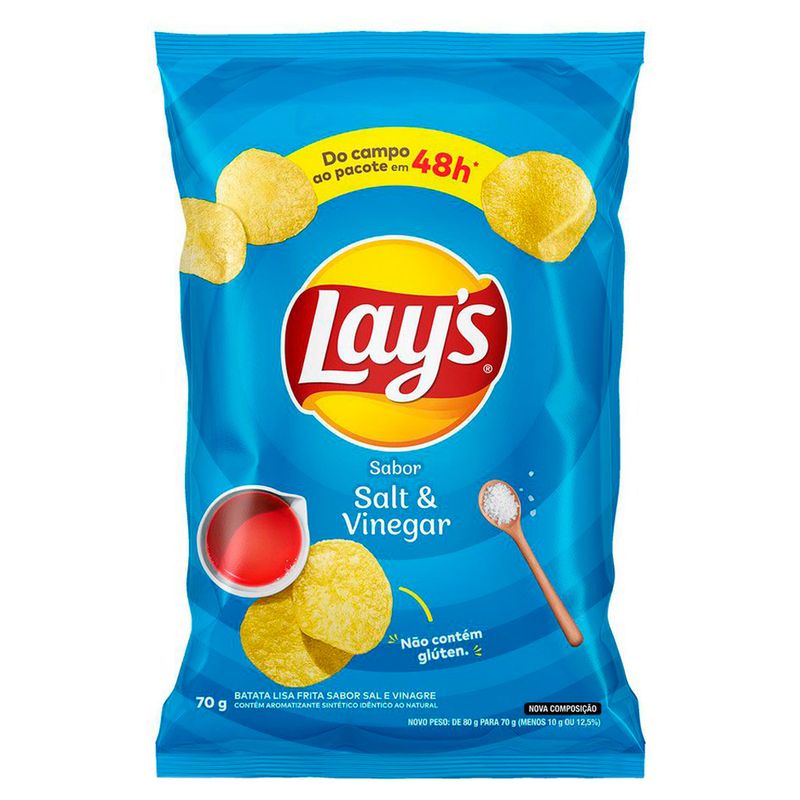 Batata-Chips-Lays-Sal-e-Vinagre-70g
