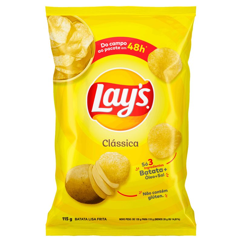 Batata-Chips-Lays-Classica-115g
