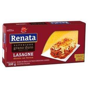 Lasanha Renata Superiore Massa Grano Duro 200g
