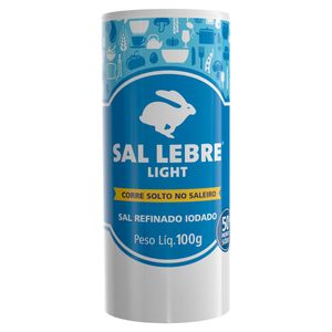 Sal Refinado Lebre Light 100g