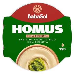 Pasta de Grão de Bico Baba Sol Homus com Pimenta 200g