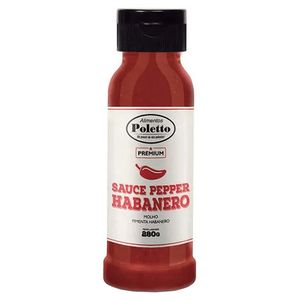 Molho de Pimenta Poletto Sauce Pepper Habanero 280g