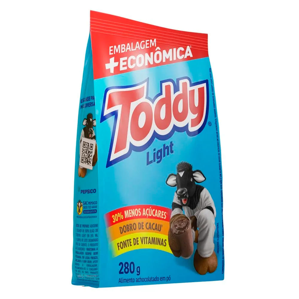 Achocolatado em Pó Toddy Light Pacote 280g - Supermercado Coop