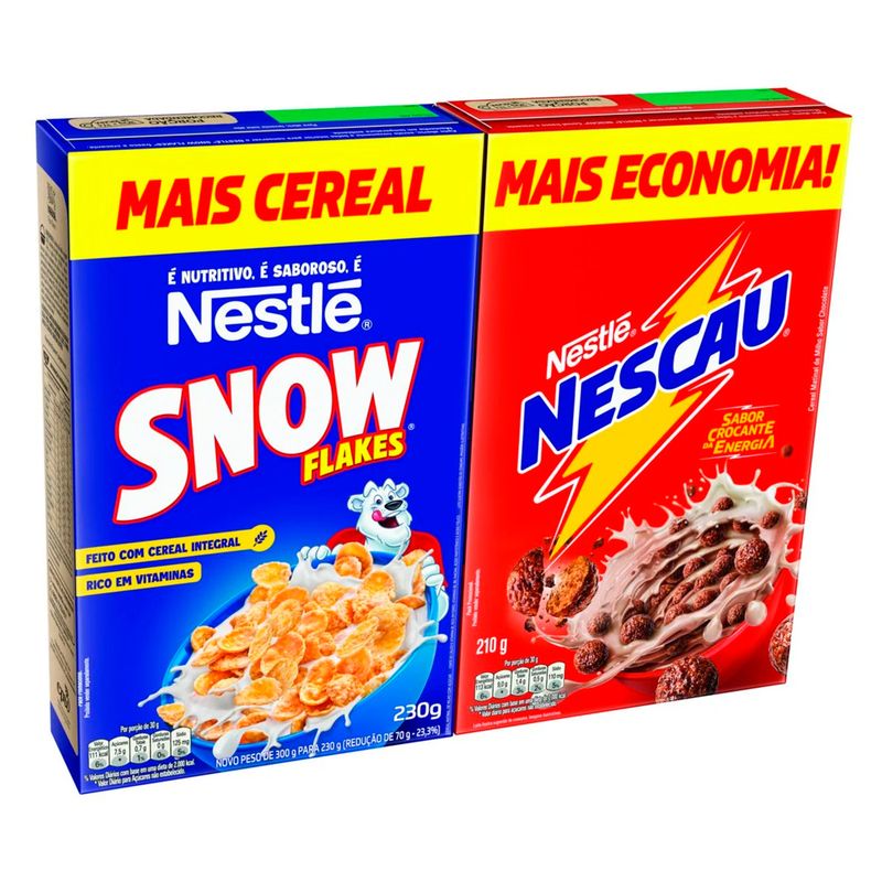 Kit-Cereal-Matinal-Nestle-Nescau-Chocolate-210g-e-Snow-Flakes-230g