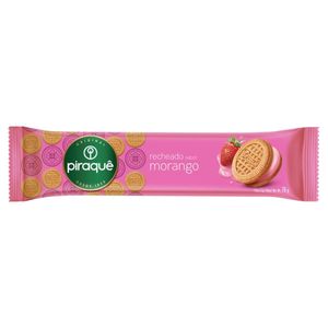 Biscoito Recheado Morango Piraquê 76g