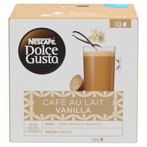 Cápsula de Café Au Lait Baunilha Dolce Gusto com 10 Unidades 110g