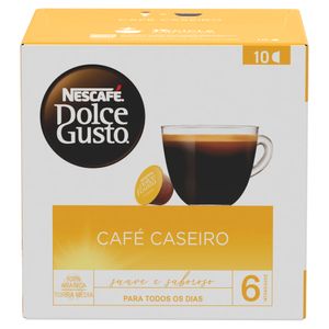 Cápsula de Café Caseiro Dolce Gusto com 10 Unidades 80g