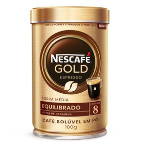 Café Nescafé Gold Espresso Intensidade 8 Lata 100g