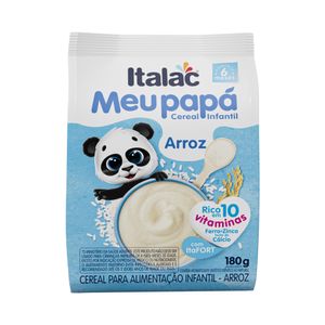 Cereal Infantil Italac Meu Papá Arroz 180g
