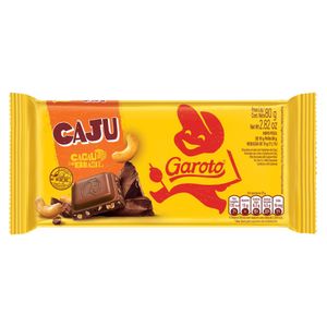 Chocolate Castanha de Caju e Passas Garoto 80g