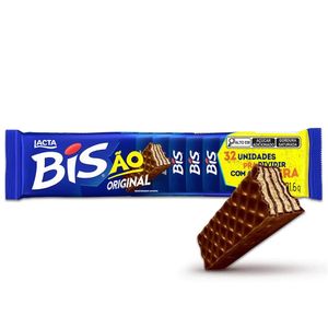 Chocolate Wafer Chocolate Bisão Lacta 201,6g