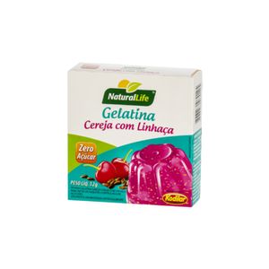 Gelatina Kodilar Zero Açúcar Cereja com Linhaça 12g