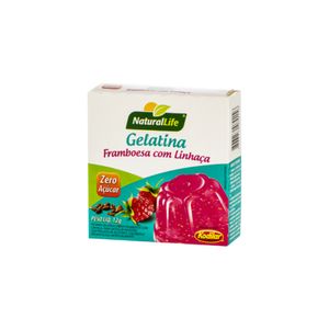 Gelatina Kodilar Zero Açúcar Framboesa com Linhaça 12g