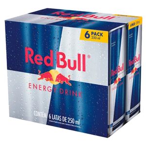 Energético Red Bull Original 250ml | Com 6 Unidades