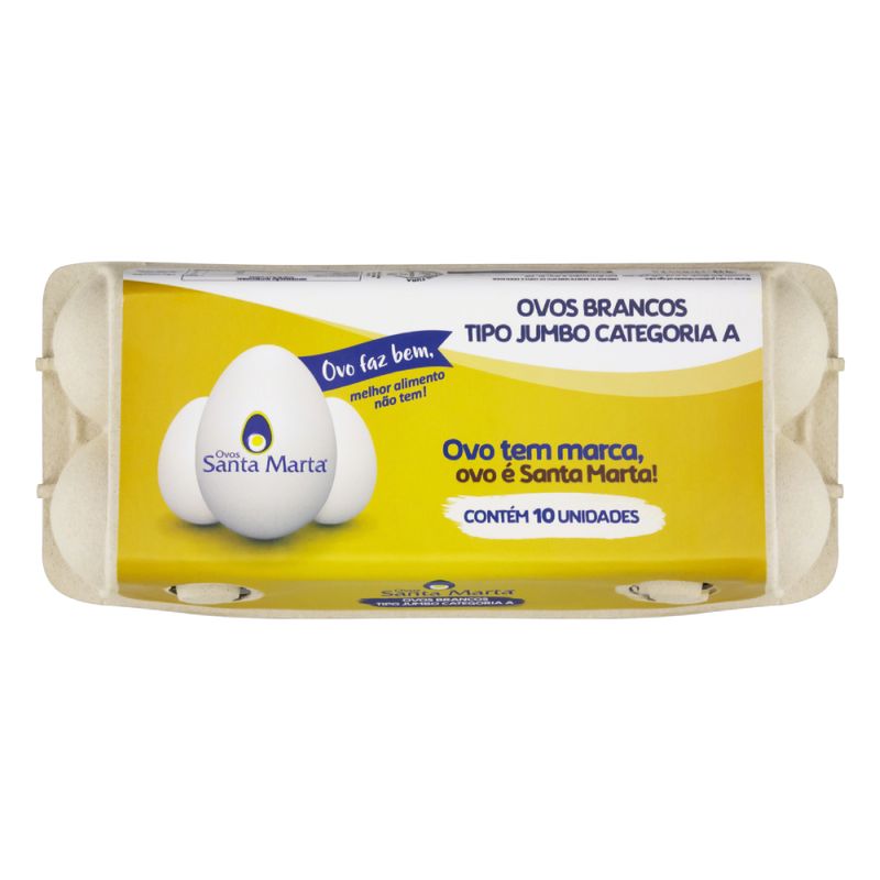 Ovo-Branco-Santa-Marta-Jumbo-Bandeja--Com-10-Unidades