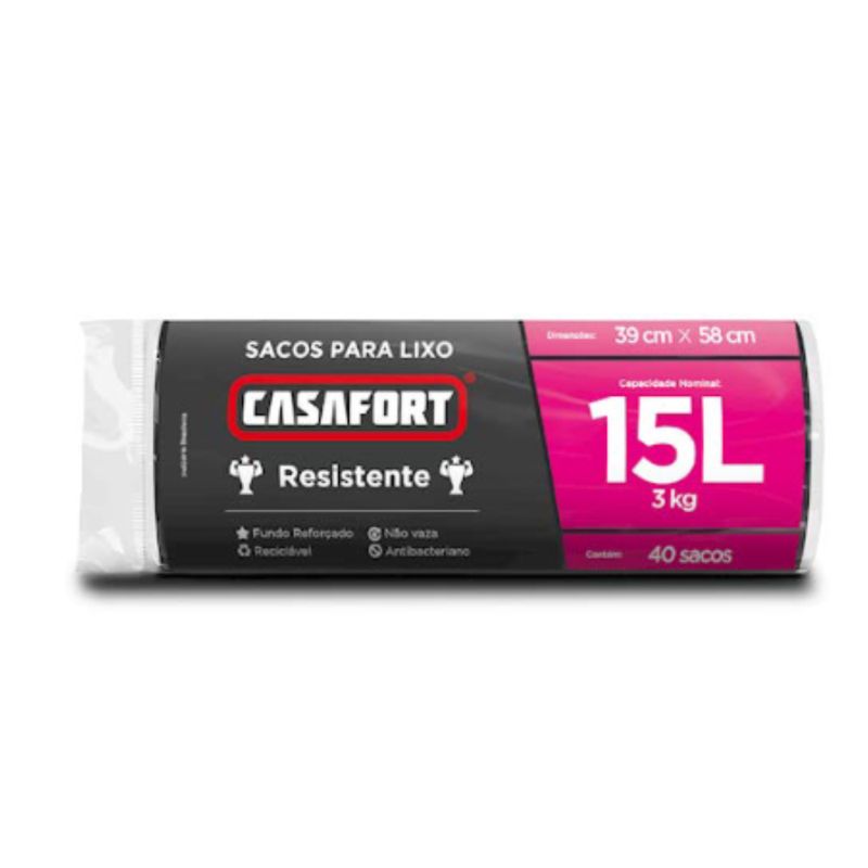 Saco-para-Lixo-15-Litros-Casafort-Preto-com-40-Unidades