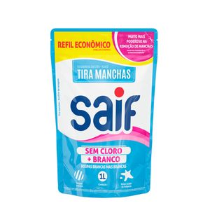 Tira Manchas em Gel Multiuso sem Cloro + Branco Saif 1,2 Litro