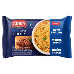 Macarrão Instantâneo Adria Carne 75g