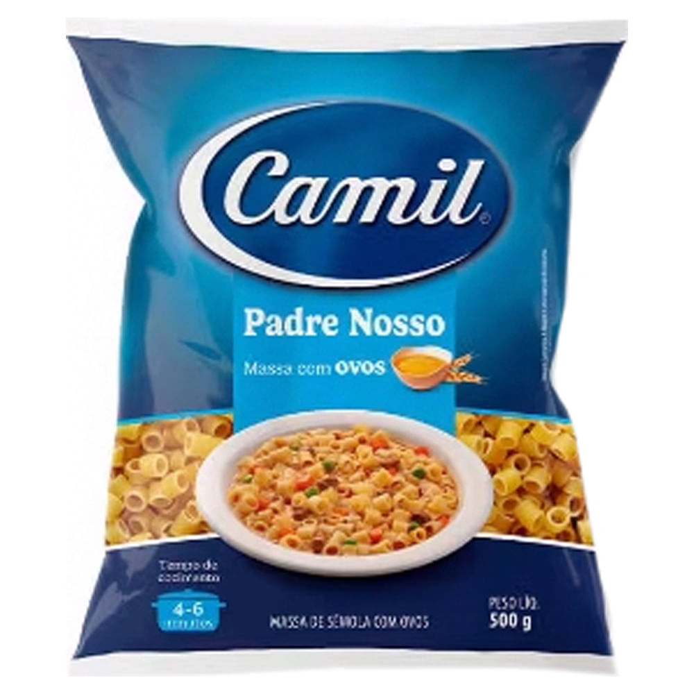 Macarrão com Ovos Camil Padre Nosso Pacote com 500g