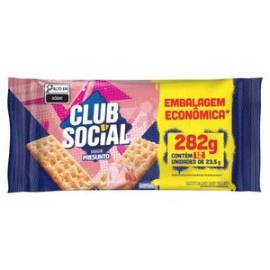 Biscoito Salgado Club Social Presunto 282g