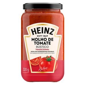 Molho de Tomate Heinz Rústico Tradicional Vidro 320g