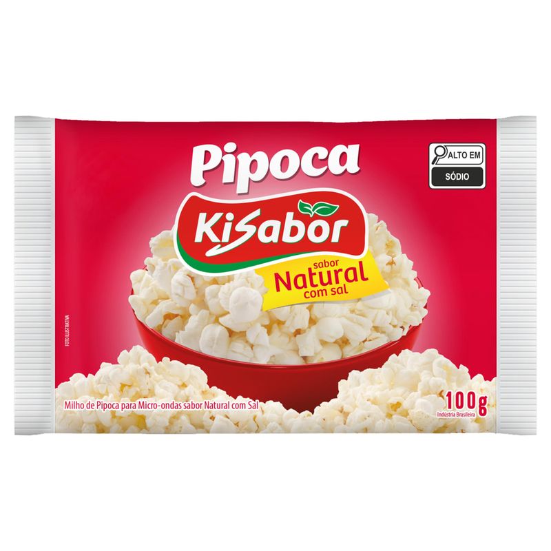 Pipoca-para-Micro-Ondas-Kisabor-Natural-com-Sal-100g