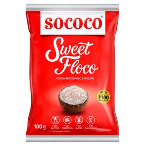 Coco em Flocos Sococo Sweet Úmido e Adoçado 50g