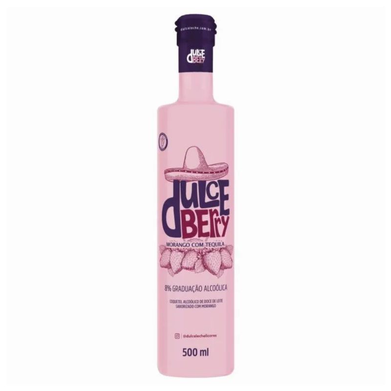 Licor-de-Morango-com-Tequila-Drikke-Dulce-Berry-500ml
