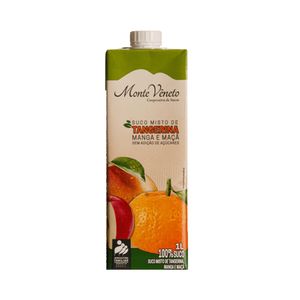 Suco Misto Monte Veneto Sem Açúcar Tangerina Manga e Maçã 1 Litro