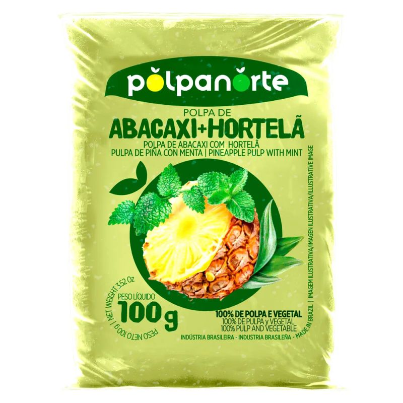 Polpa-de-Abacaxi-com-Hortela-Polpanorte-100g