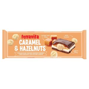 Chocolate ao Leite com Iogurte. Caramelo e Avelã Terravita 235g