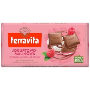 Chocolate ao Leite com Iogurte e Framboesa Terravita 100g