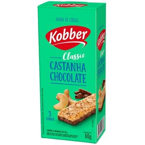 Barra de Cereal Castanha e Chocolate Kobber 60g