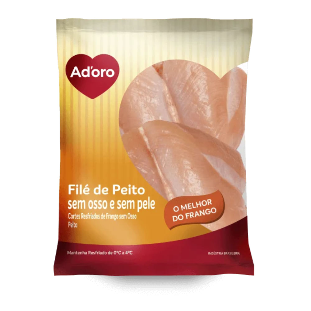 Filé de Peito de Frango Adoro Aprox 600g