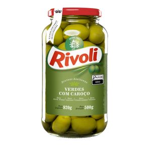 Azeitona Verde com Caroço Rivoli 500g
