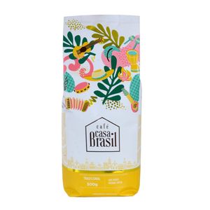 Café Tradicional em Grãos Café Casa Brasil 500g