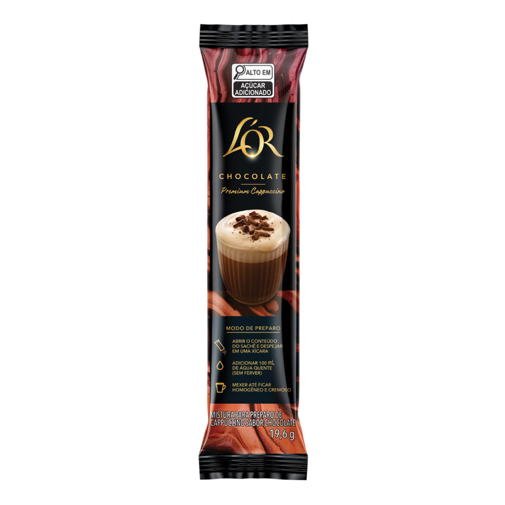 Cappuccino Premium Chocolate L'or 19,6g - Supermercado Coop