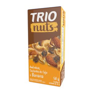 Barra de Cereal Nuts, Castanha de Caju e Banana Trio 50g com 2 Unidades